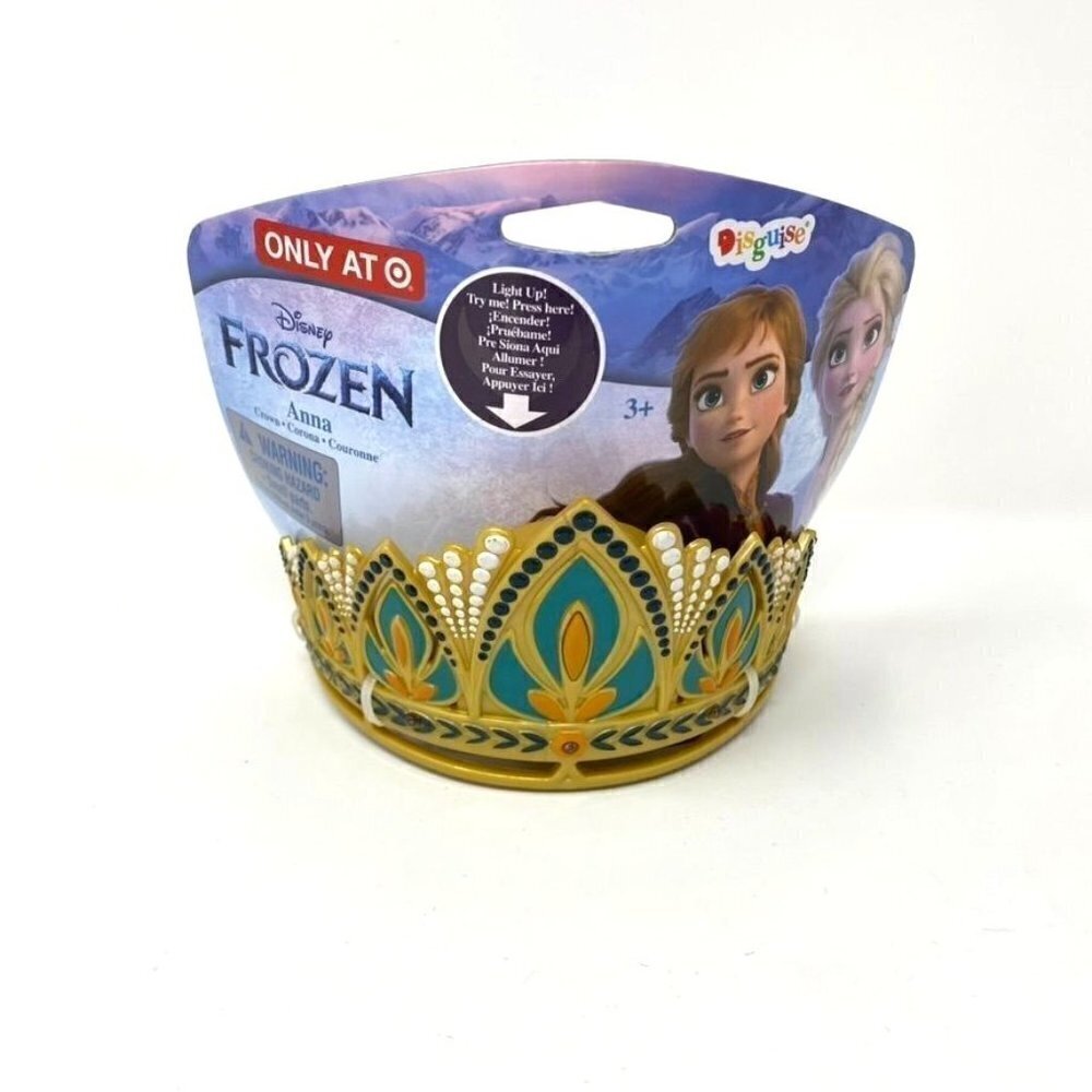 Target Disguise Kids' Disney Frozen Anna Light Up Halloween Costume Crown  B33 - Picture 3 of 8